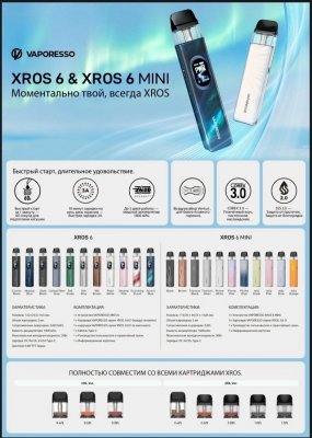Vaporesso XROS 6 1800mAh (Silk Green)